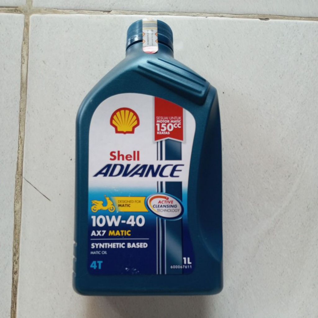Oli Motor Shell Advance Ax7 matic 10/40 1L Oli Motor Matic oli segala macam motor matic shell oli or