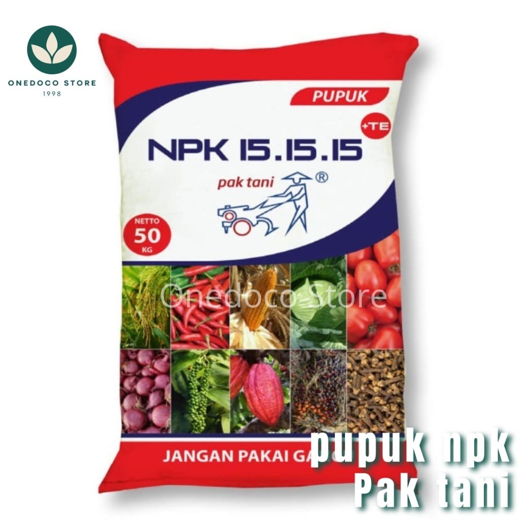 Pupuk NPK 15-15-15 Pak Tani 1kg - Larut Cepat, Pertumbuhan Optimal, Aplikasi Fleksibel