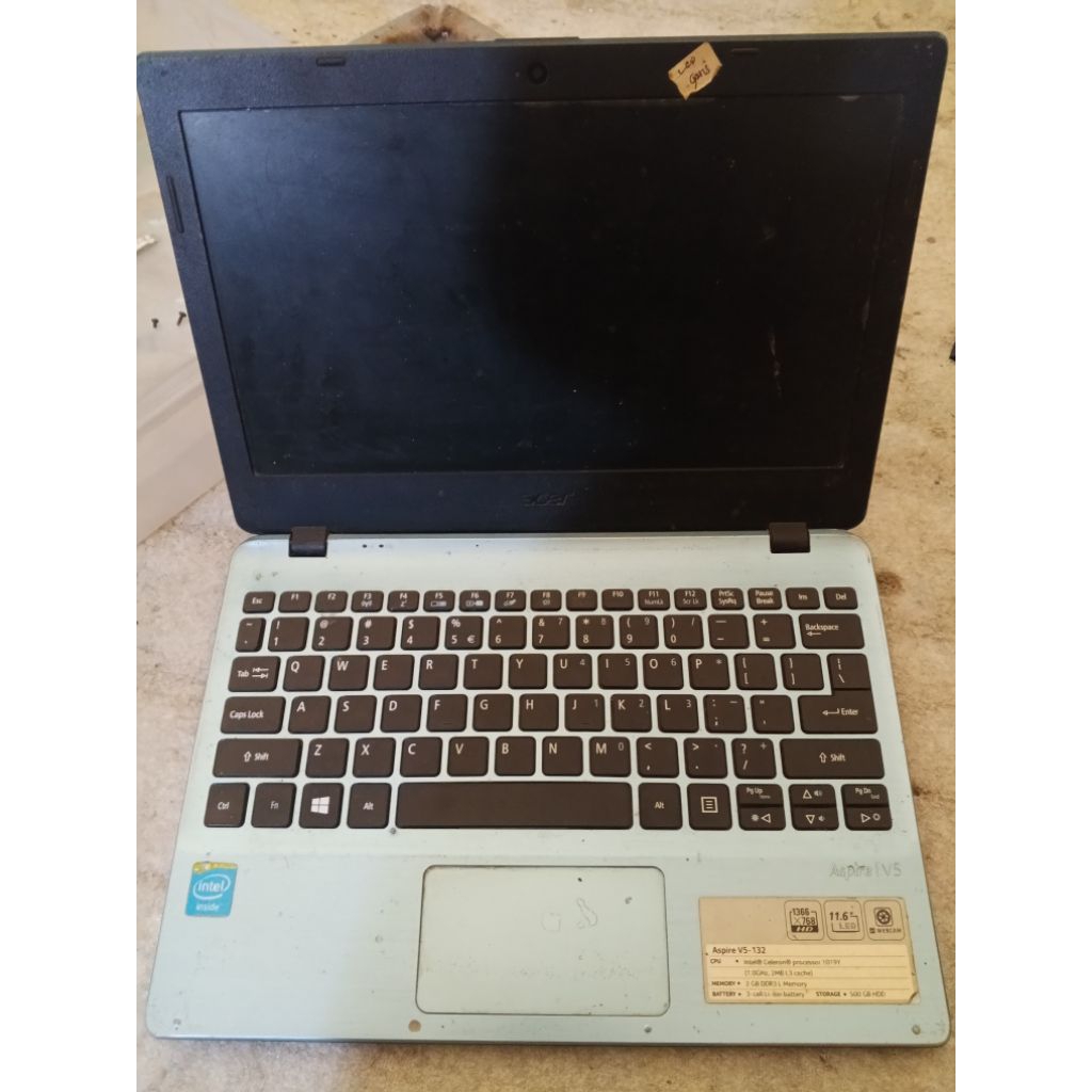 casing acer v5 - 132p v5 132 fullset dengan bonus
