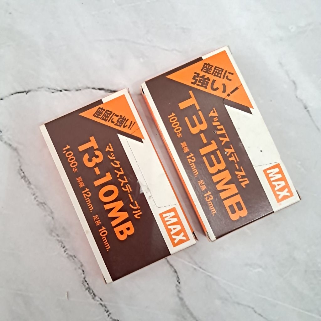 MAX isi gun tacker / staples tembak  t3-13mb dan t3-10mb