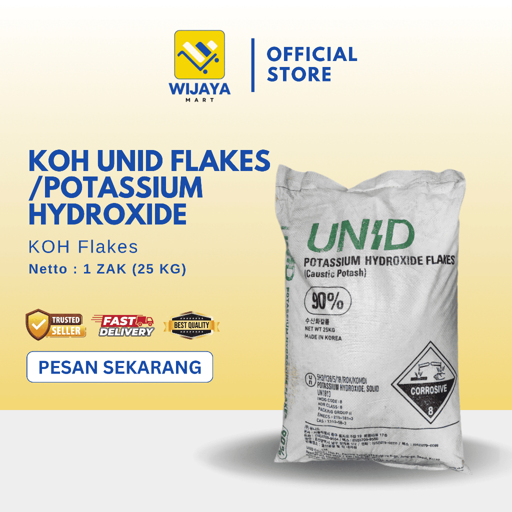 KOH UNID Flakes 1 KG / KOH 1 ZAK