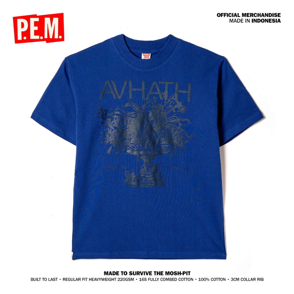 Kaos Band Avhath - Destination: Perdition (Lengan Pendek)