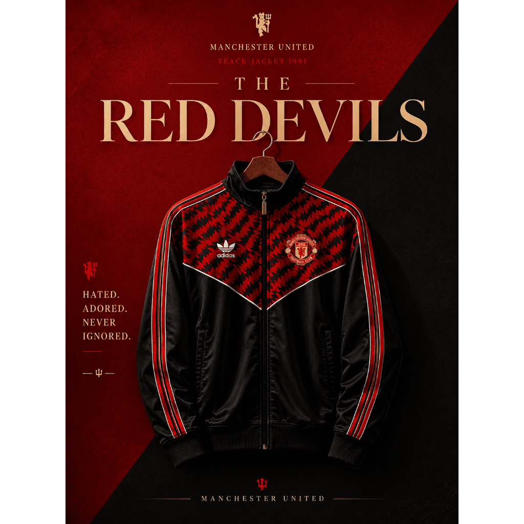Manchester United Track Jacket 1991 Reissue BNWT, MU Jacket 1991 Reissue BNWT