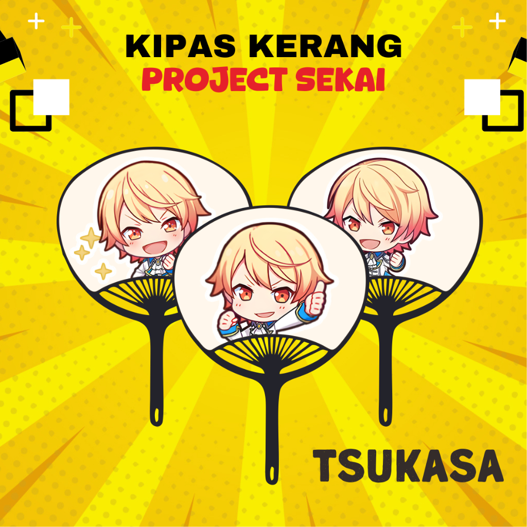 Kipas Kerang Tenma Tsukasa Project Sekai | Kipas Jepang Tsukasa PRoseka | Shellfan Merch Anime Manga