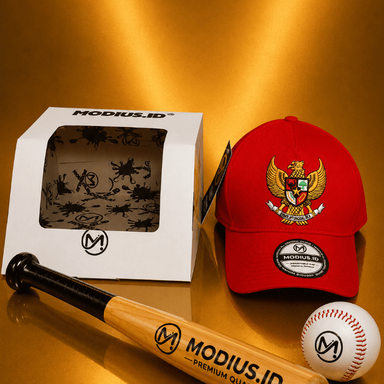 TOPI GARUDA INDONESIA EMAS UNISEX ORIGINAL CAPS BASEBALL