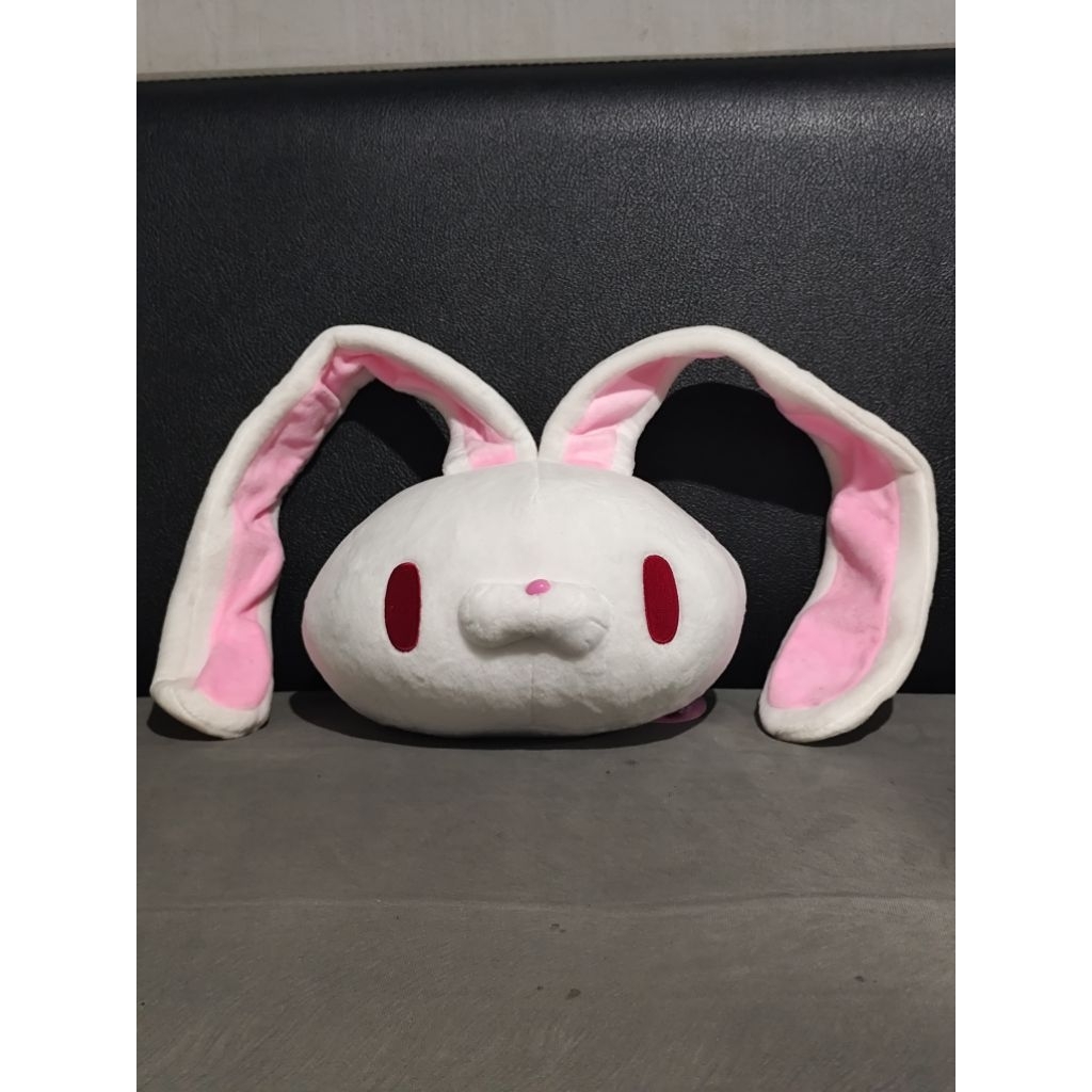 Plush Head Gloomy White Bunny