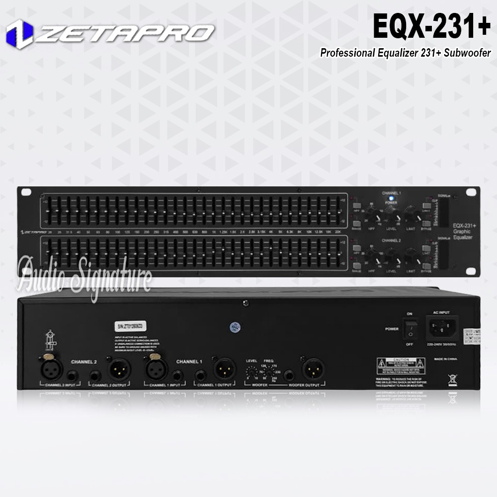 Equalizer Equaliser ZETAPRO EQX 231+ / EQX 231 + Original