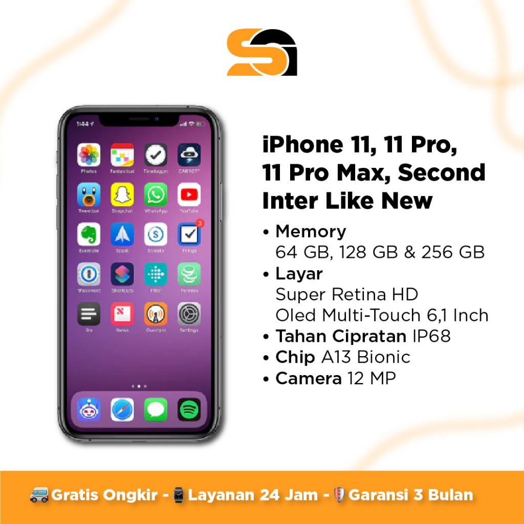 (KHUSUS CICILAN) iPhone 11 Inter Second Garansi 3 Bulan