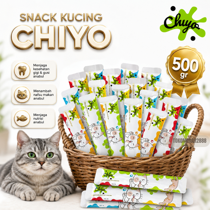 Isi 500gr Cat Strip Creamy Snack Kucing /Makanan Snack Kucing Adult Kitten Cat Strips/Cat Strip
