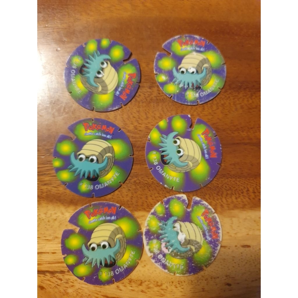 Tazos Spin Pokemon Omanyte