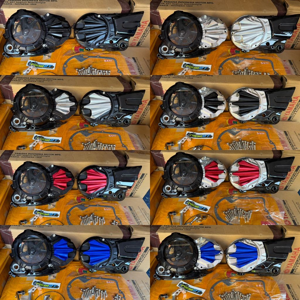 BAK KALTER BAK KOPLING KANAN RX KING NEW SEMI BILLET TRANSPARANT ALA ALA BAHAN CNC MADE IN R2T KUDUS