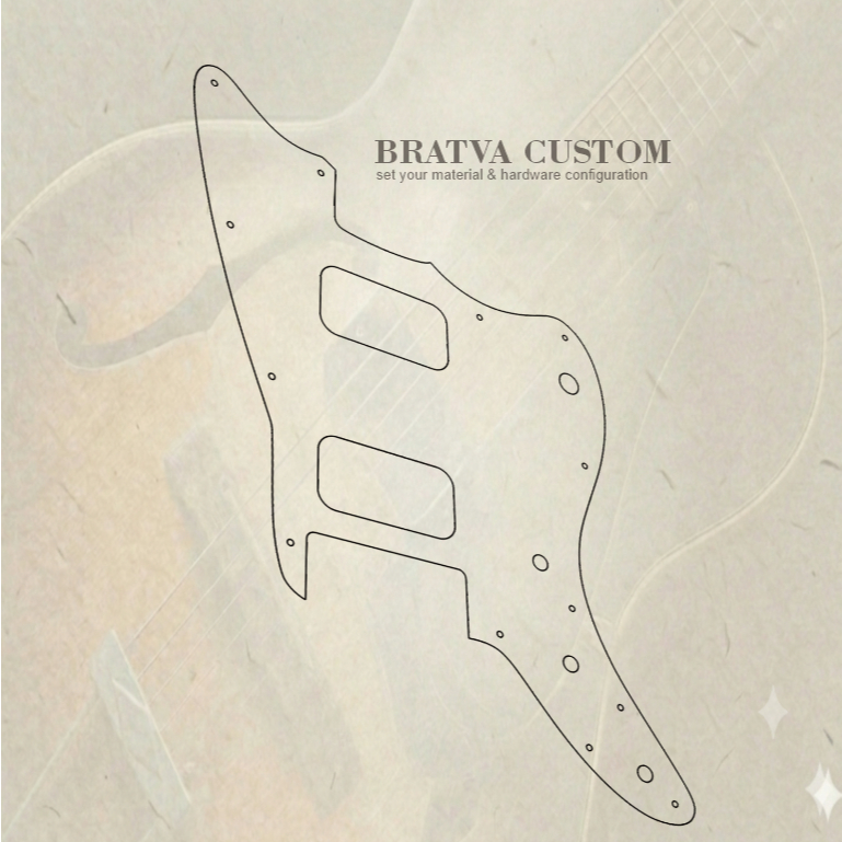 pickguard  Squier JazzMaster Jazz Master 3ply custom 1Ply akrilik mirror
