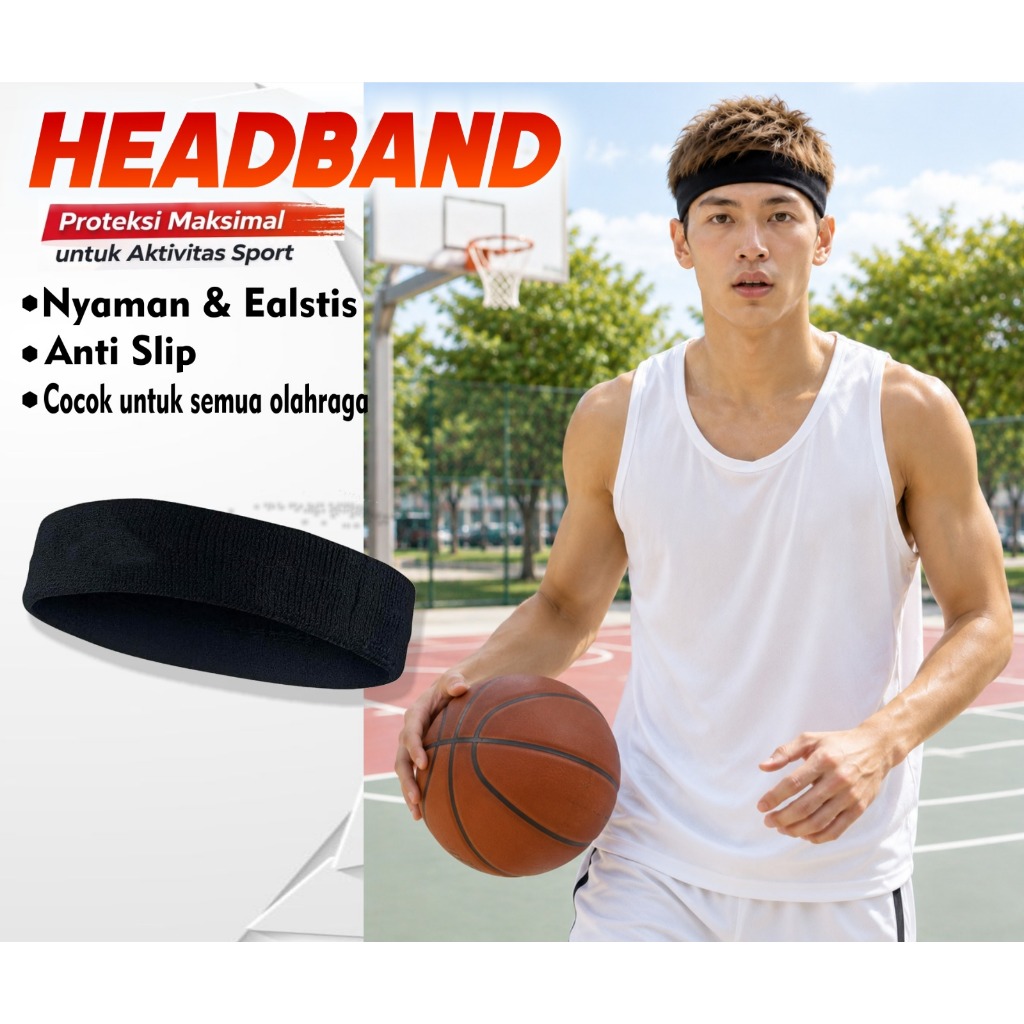 DEKKER KEPALA HEADBAND BASKET PRIA WANITA UNISEX VYNSPORT