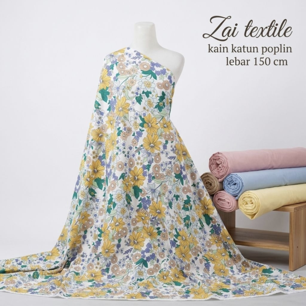 kain katun poplin motif, kain katun poplin premium, kain katun poplin terlaris, kain katun poplin mu