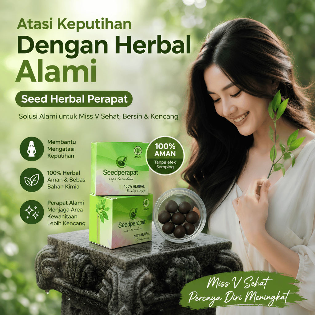 SEED PERAPAT Obat Herbal Kewanitaan Perapat Miss V Alami Terdaftar BPOM
