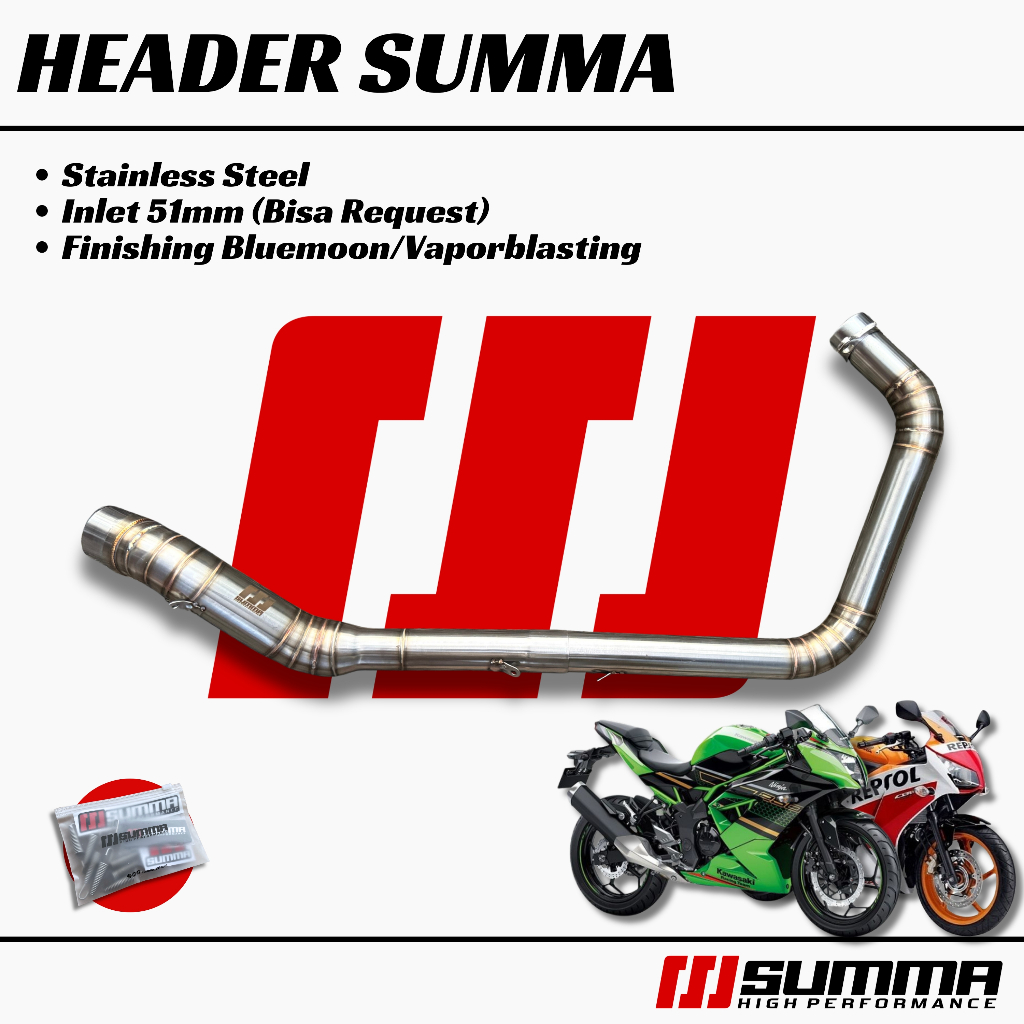Header Knalpot Cbr 250 r Cbr250r Cbr 250r Cbu Ninja 250 Rr Mono Z250 Sl Leheran Leher Stainless Summ