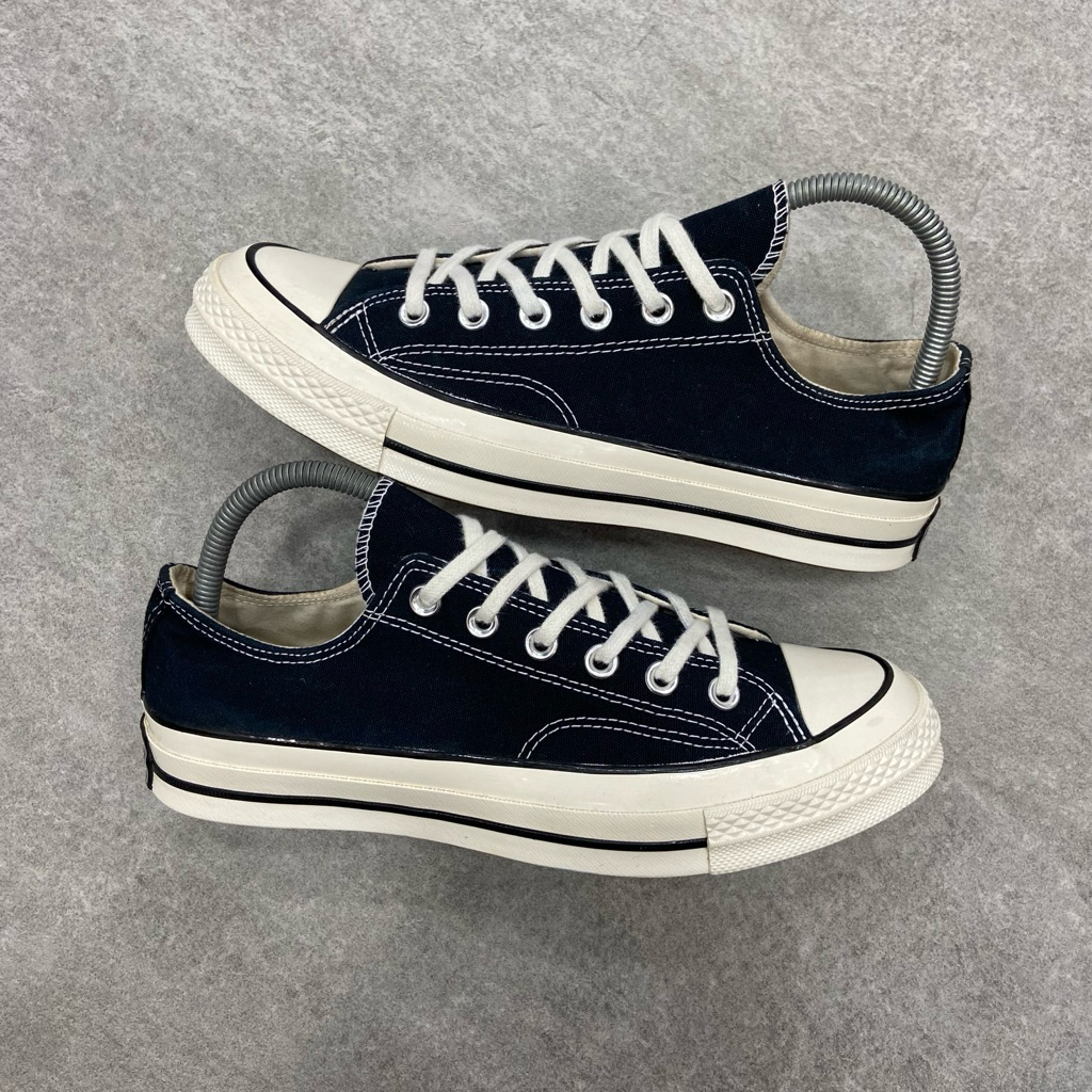 [Size 41] Rare Converse Chuck Taylor All Star 70S Low Black White Second Original Kondisi Mulus Nomi