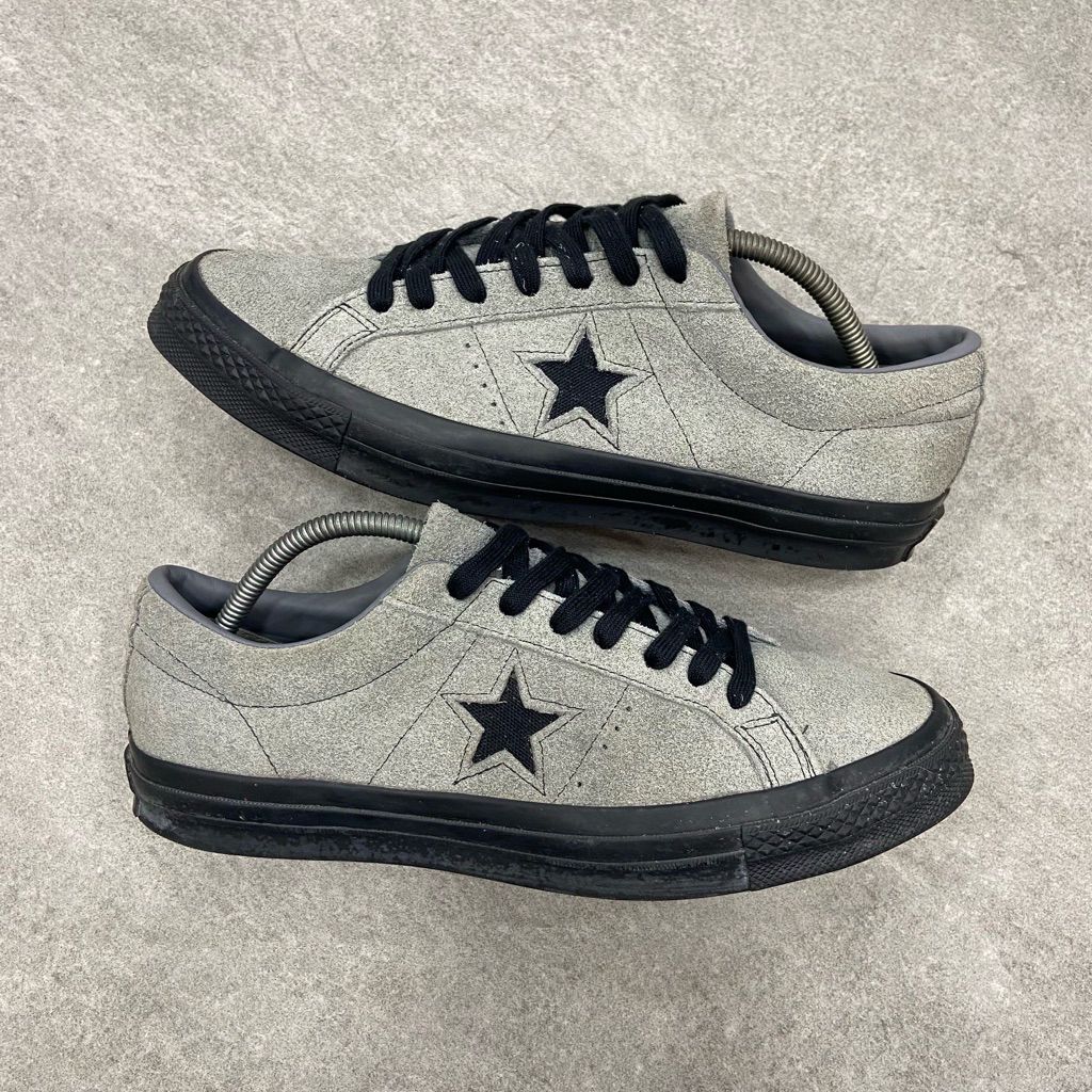 [Size 43] Rare Converse One Star Low Gray Black Suede Second Original Kondisi Mulus Nominus. Harga B