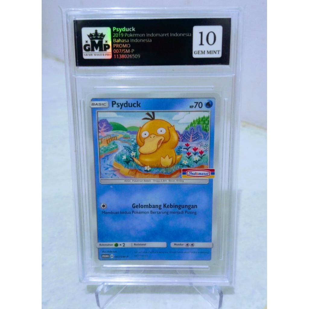 Psyduck 2019 Pokemon Promo Indomaret Indonesia Grade Master Pro 10