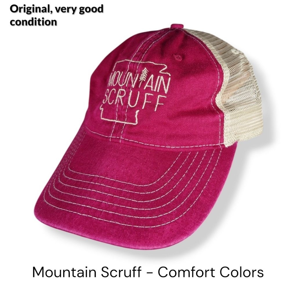 Mountain Scruff Comfort Colors Topi outdoor Jaring adjustable