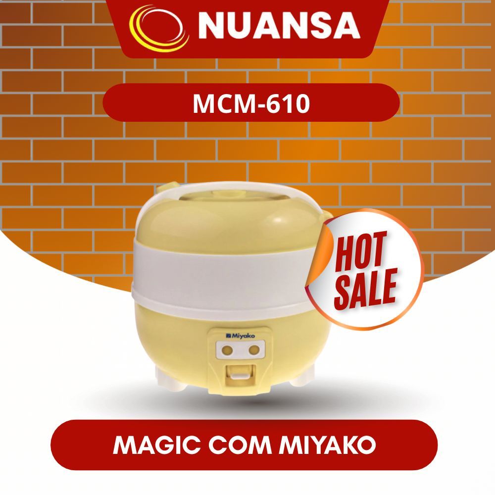 Miyako Magic Com Mini MCM 610 / Magic Com Miyako 3in1 MCM-610 / Megicom Miyako MCM610 / Rice Cooker 