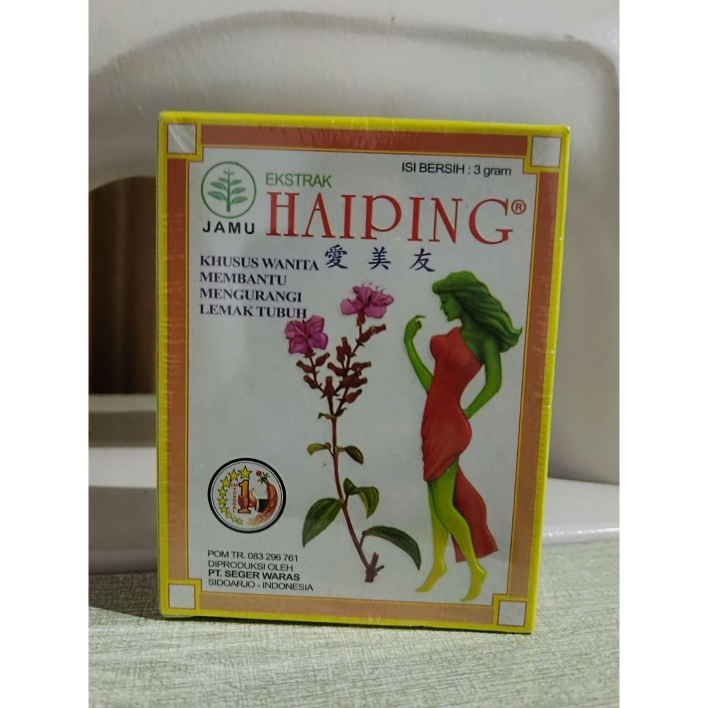 Jamu Pelangsing Haiping Khusus wanita isi 24 sachet/ Haiping Original BPOM