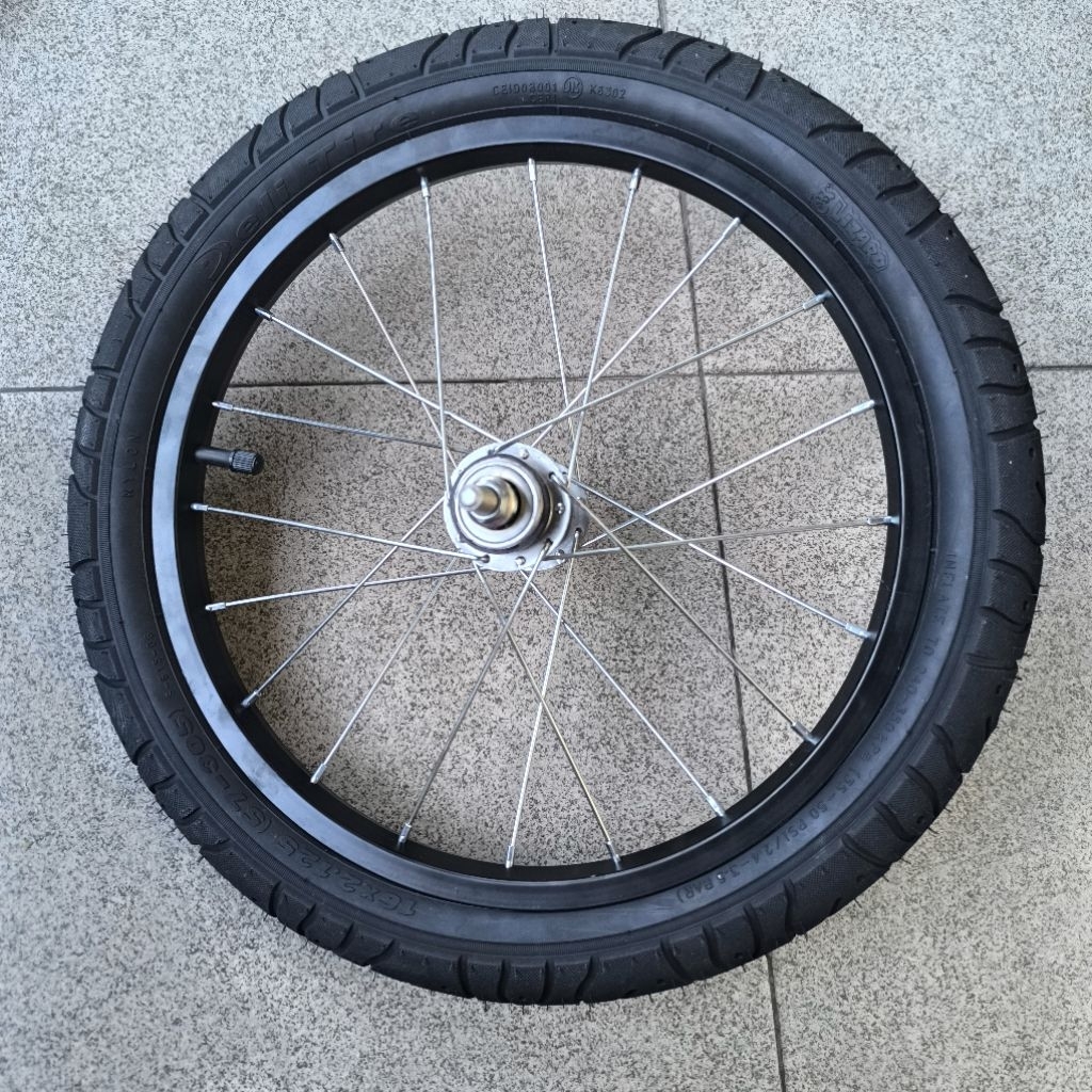wheelset roda sepeda 16 inch ban luar besar SWALLOW/LUCKY STONE kualitas terbaik
