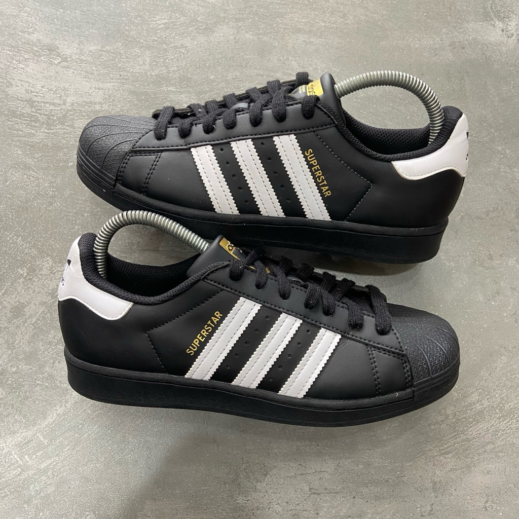 [Size 40] Adidas Superstar ‘Core Black White’ Leather (EG4959) Second Original Kondisi Mulus No Minu