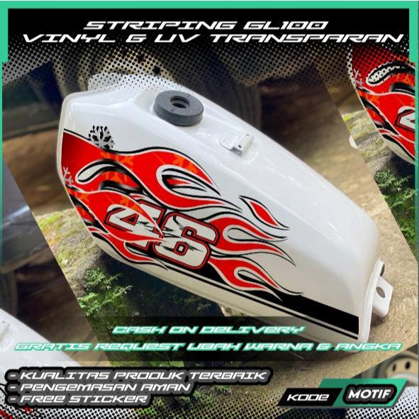 STRIPING GL100 Motif arai haga bosdecal 2026