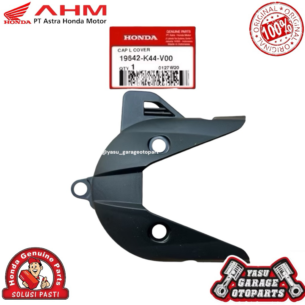 19642-K44-V00 Cap L Cover Cvt Keong Beat Eco Street Scoopy eSP K93 ORI AHM 19642K44V00