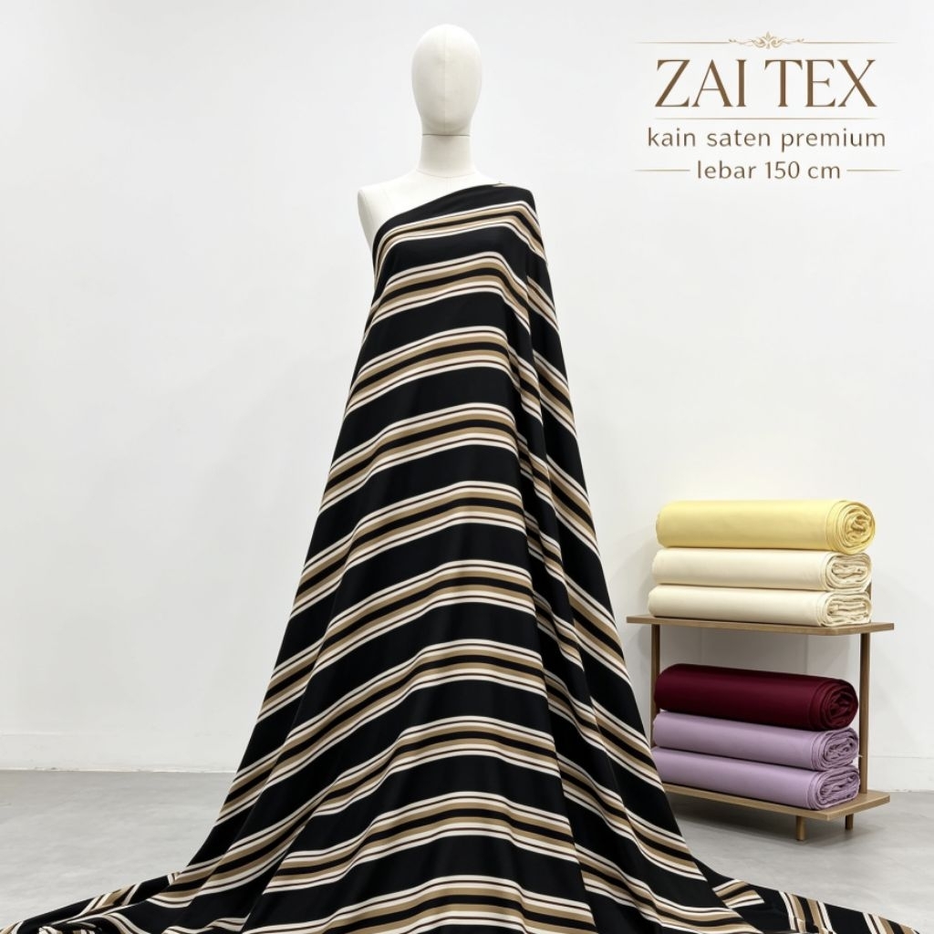 kain - kain satin motif salur - kain satin - kain saten motif - kain saten crepe - kain satin impor