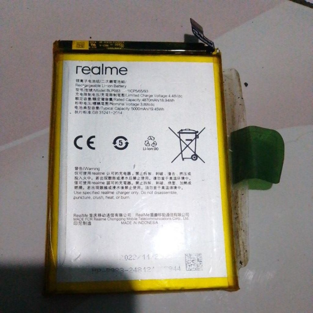 Batre Realmi 10pro 5G / BLP983