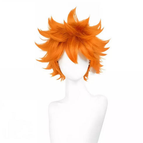 Wig Hinata Shoyo Haikyuu Cosplay Wig Orange Anime Halloween Party Rambut Palsu