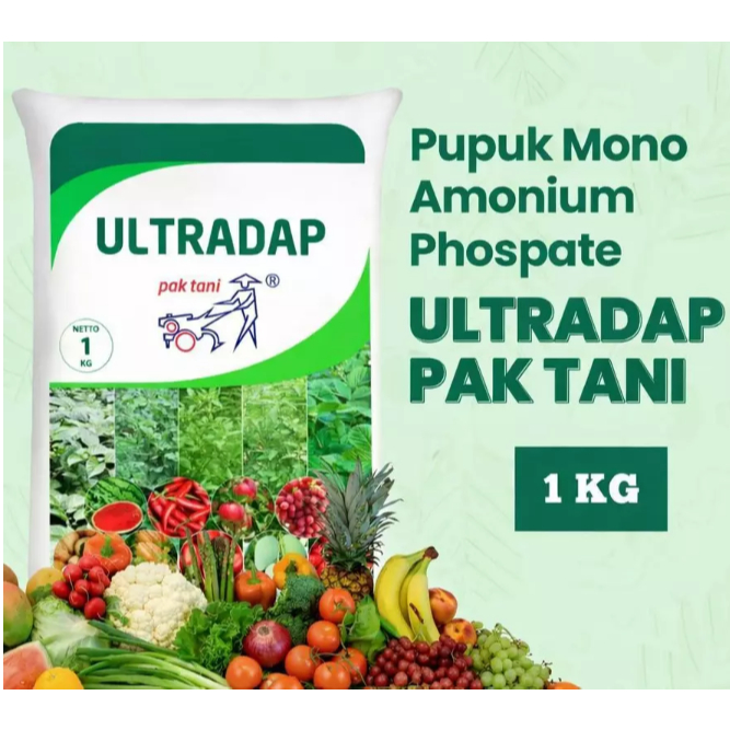 ULTRADAP 1Kg Pupuk MAP Kristal – Perangsang Akar & Bunga – Untuk Sayuran & Tanaman Buah