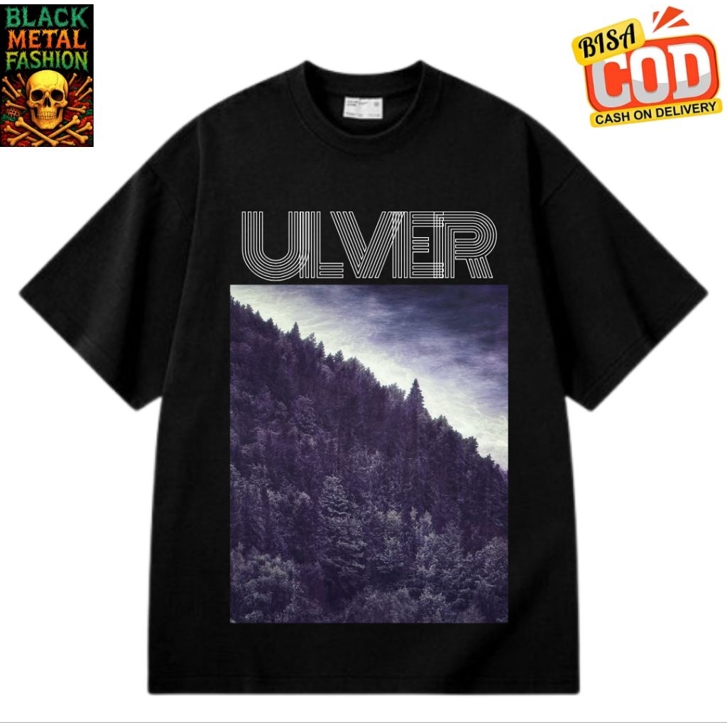 [COD] Kaos T-shirt Band Metal ULVER | Kaos Death Metal | Kaos Black Metal | Kaos Heavy Metal | Tag M