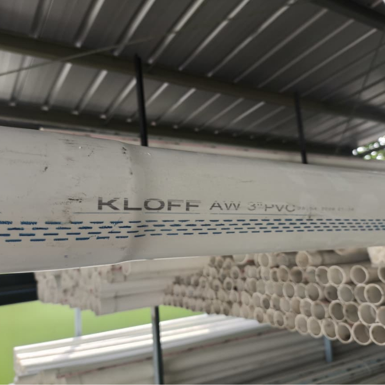 Pipa PVC Kloff 3'' AW / Pipa Kloff PVC 3 inch AW / Pipa Putih Standar 3'' AW / Paralon PVC 3 inch AW