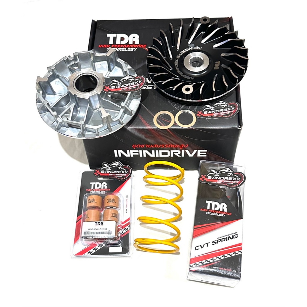 Pulley TDR INFIDRIVE XMAX+Per CVT TDR+ Roller TDR For Yamaha Xmax-Xmax Connected-Xmax Techmax