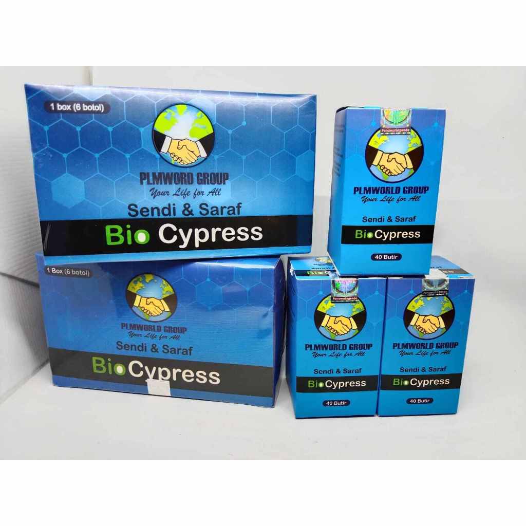 Bio Cypress PLMWORLD GROUP Original Obat Herbal Sendi dan Saraf Saraf Terjepit Asam Urat Stroke 1 Bo