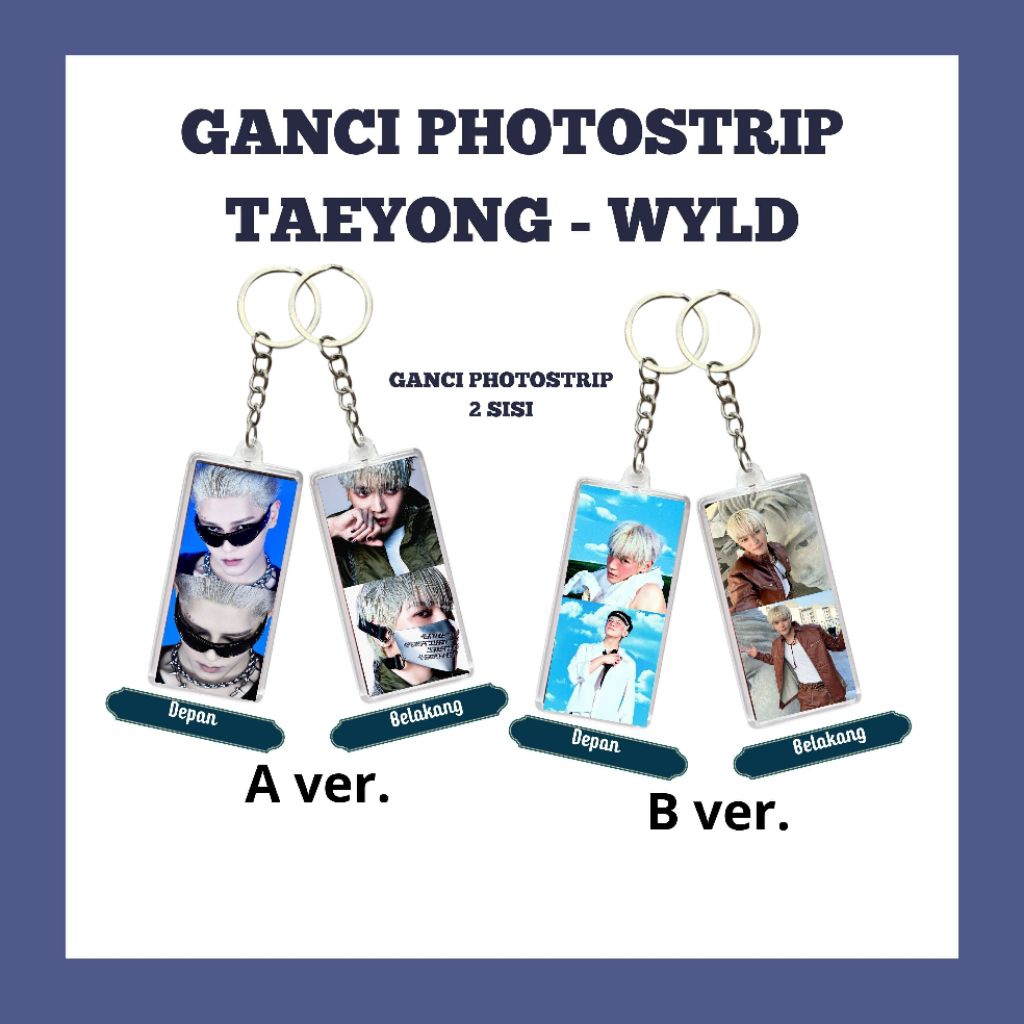 GANCI PHOTOSTRIP NCT TAEYONG WYLD KEYCHAIN