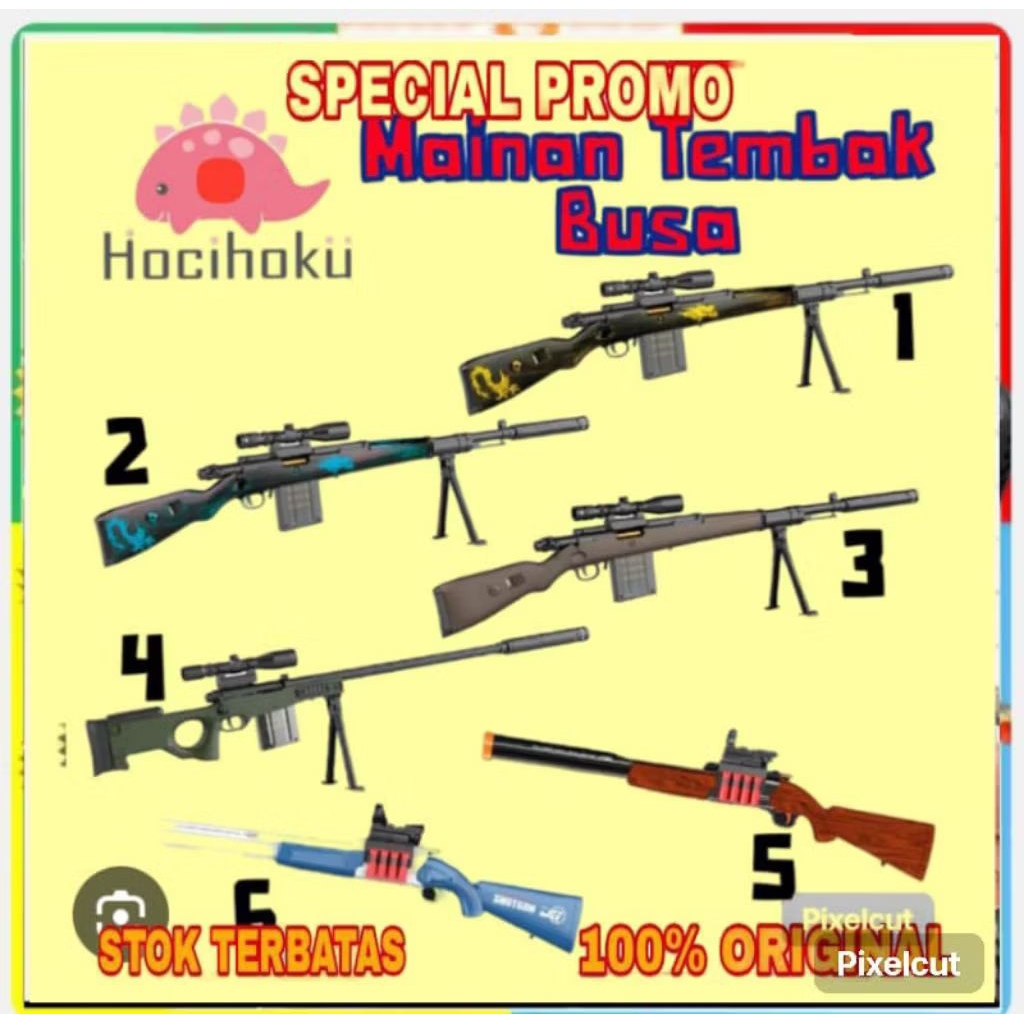 MAINAN PISTOL PISTOLAN TEMBAK TEMBAKAN  ANAK LAKI LAKI PELURU BUSA SNIPER NERF BULLET AWM MURAH/MAIN