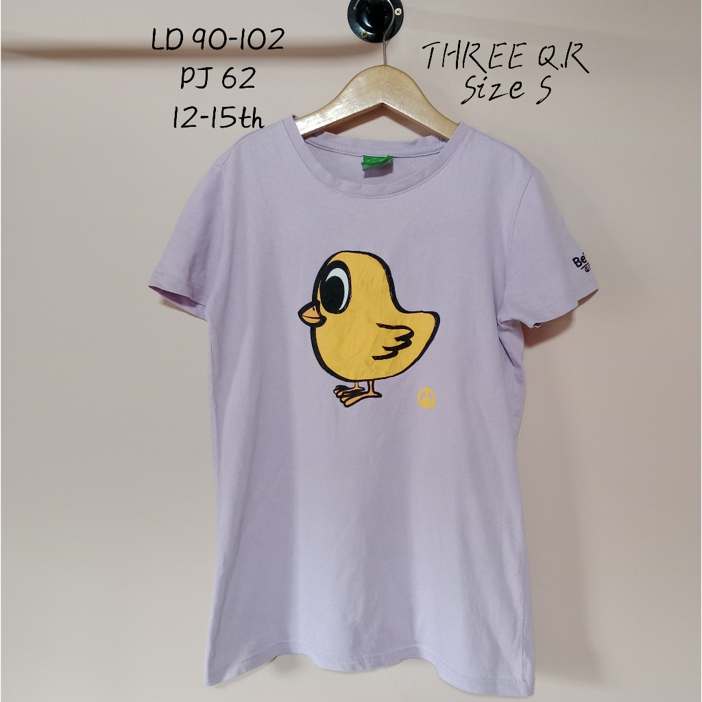 Kaos anak 12-15th/ remaja cewek THREE QR