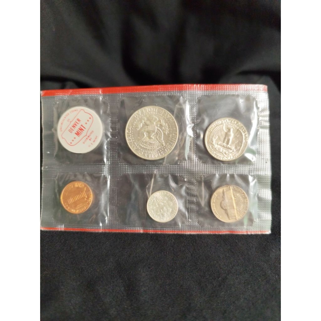 koin perak kuno asli 1 set liberty 1946 rare