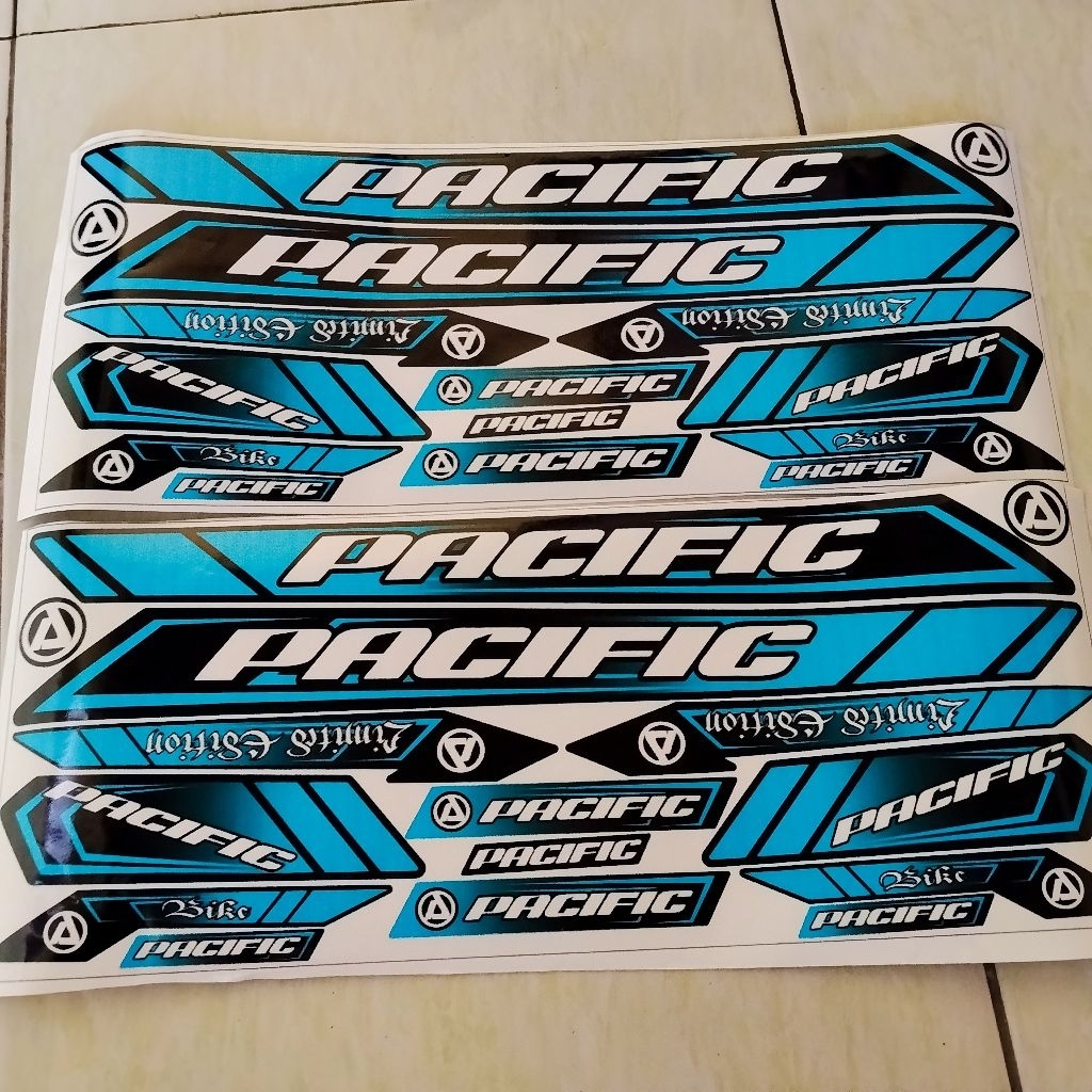 Stiker mtb/bmx decal pacific cocok untuk spd anda biar semakin menarik.