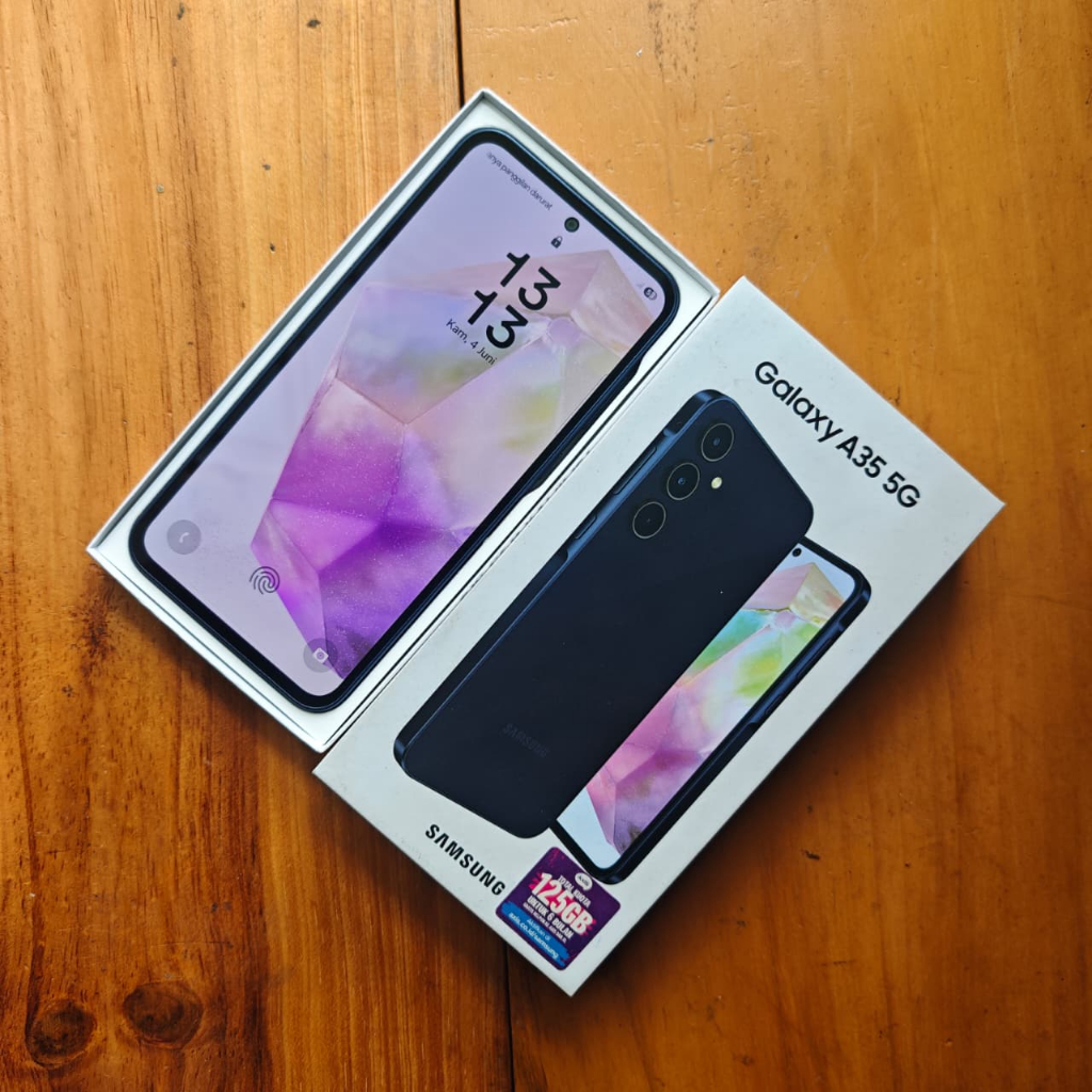 Samsung A35 5G 8/256GB Second – HP Bekas Ori, Kamera Bagus, Mulus- Garansi Resmi Indonesia