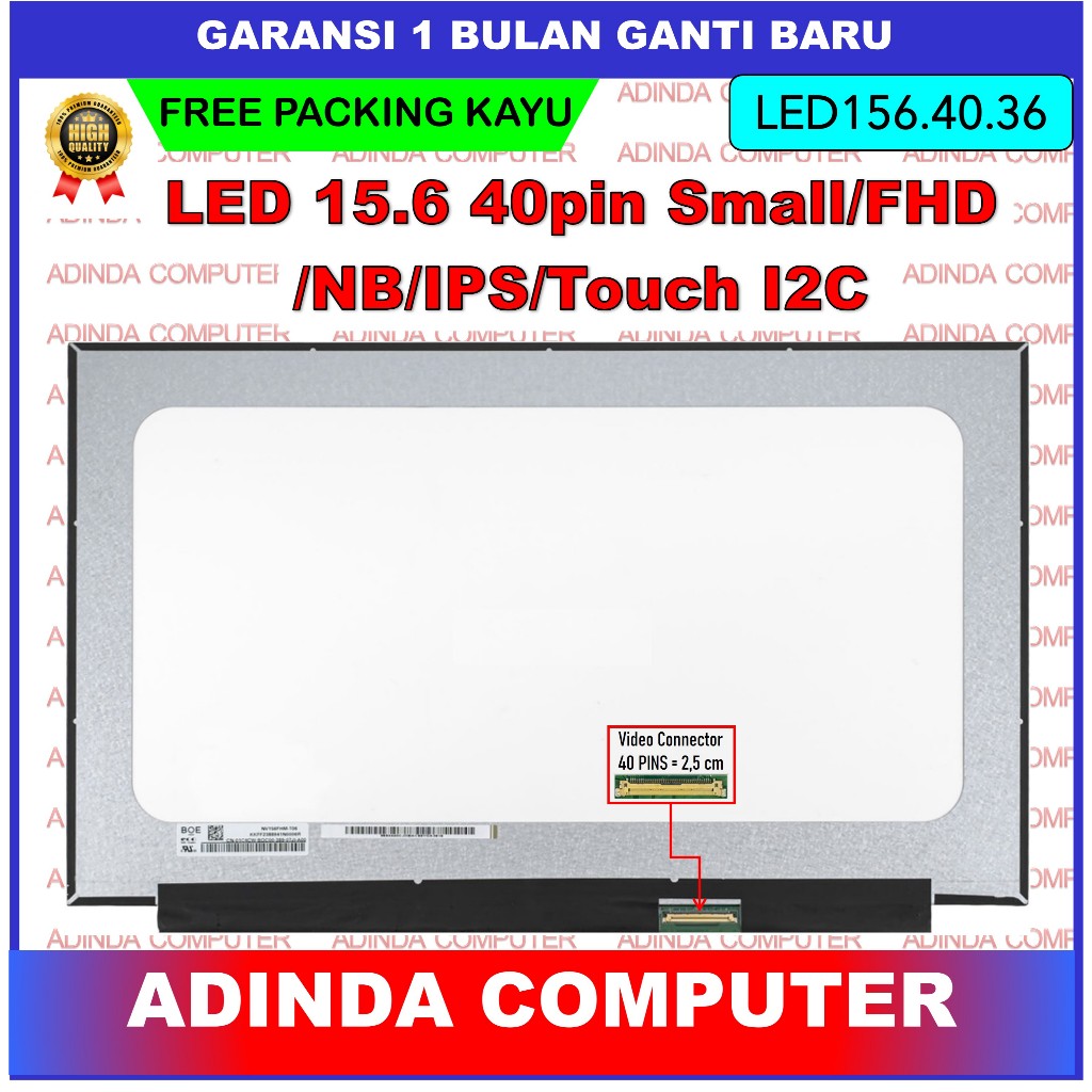 LCD LED Acer Aspire GO 15 AG15-21PT 15.6 Inch Full HD Touchscreen NV156FHM-T06