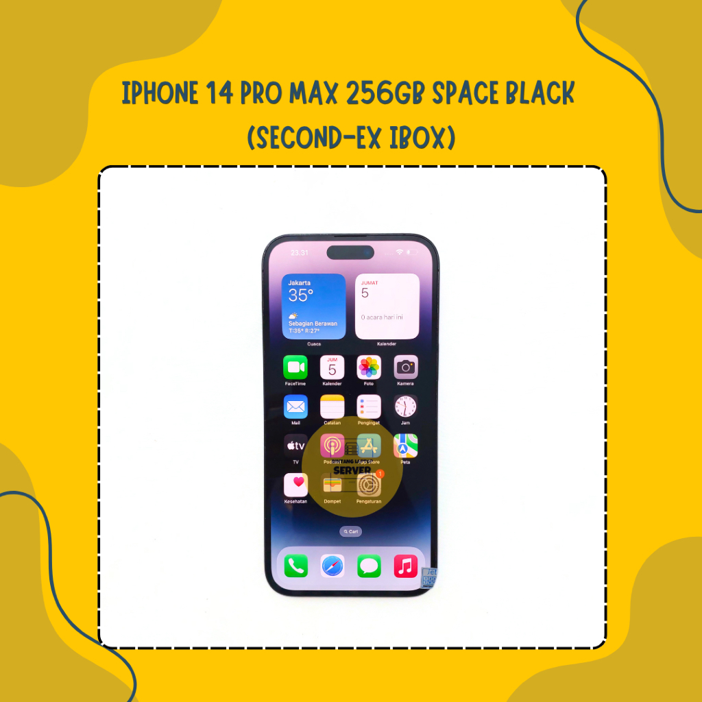 IPHONE 14 PRO MAX 256GB Space Black Second Unit Only Ex iBox