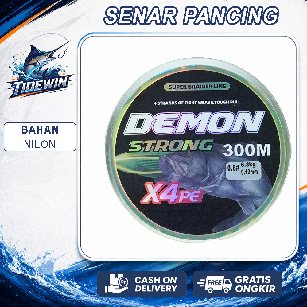 Senar Pancing PE X4 300 Meter Kuat, Halus Dan Tahan Gesekan -YX5705