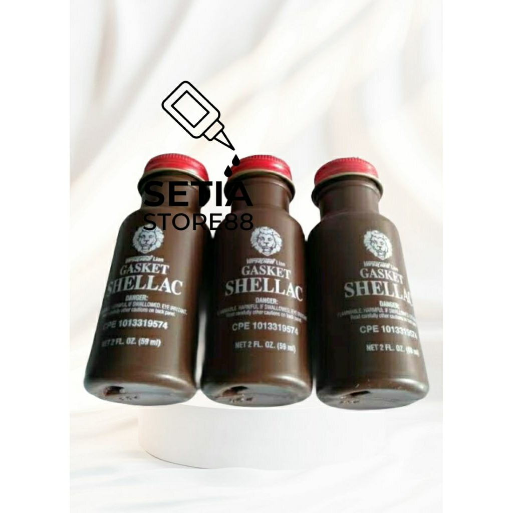 Lem Gasket Shellac 59gr / Lem Indian Head / Lem Gasket Coklat Cair