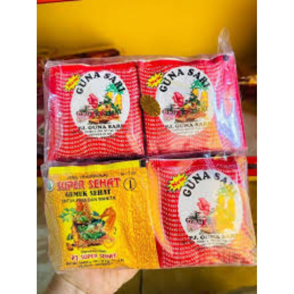 jamu guna sari merah bonus kuning 1sachet