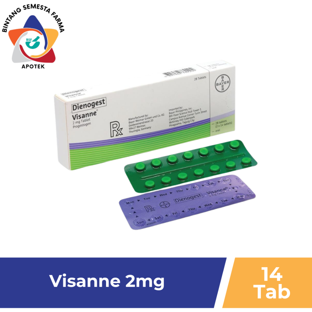 VISANNE 2 MG 1 BLISTER @ 14 TABLET